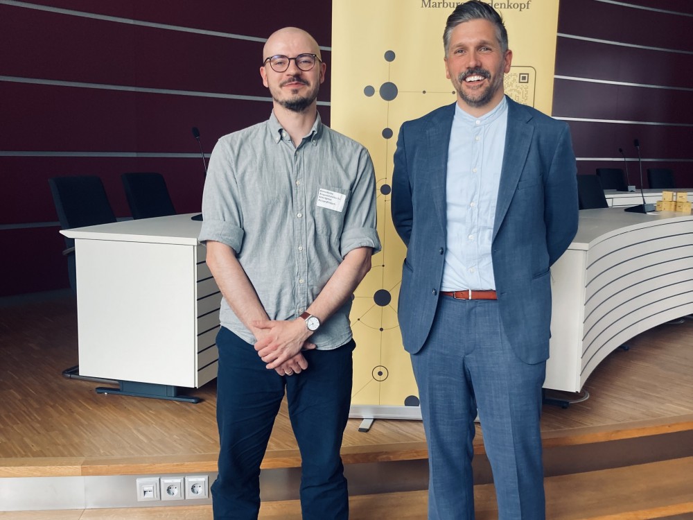 Kilian Ehrlich (EAA-Fachberater) und Tobias Kurka (Geschäftsführer der WFG)